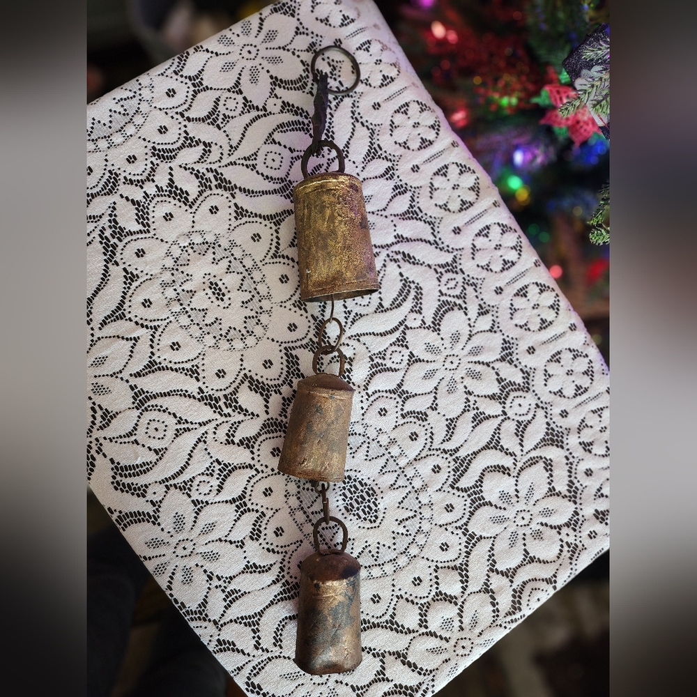 Rustic Vintage Hanging Christmas Bells